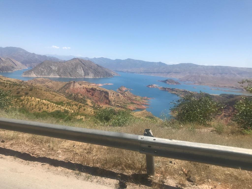 This Nurek dam. It is 90 km from Dushanbe